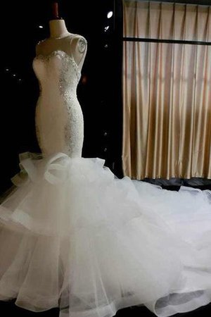 Herz-Ausschnitt Halle durchsichtige Rücken Luxus Romantisches Brautkleid - Bild 1