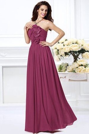 Reißverschluss Chiffon Prinzessin Bodenlanges Anständiges Brautjungfernkleid - Bild 5