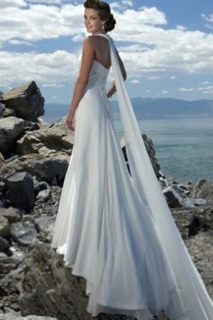A-Line Watteau Schleppe Empire Taille Elegantes Brautkleid mit Rücken Schnürung - Bild 2