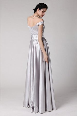 Reißverschluss Schulterfrei Enganliegendes Abendkleid mit Gürtel mit Schleife - Bild 2