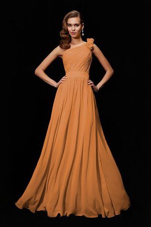 Empire Taille Chiffon Prinzessin Bodenlanges Brautjungfernkleid mit Blume - Bild 19
