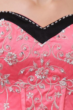 Perlenbesetztes A Linie Duchesse-Linie Herz-Ausschnitt Partykleid - Bild 2