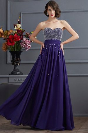 A-Linie Prinzessin Reißverschluss Empire Taille Chiffon Abendkleid - Bild 1