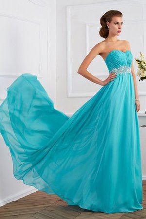 Chiffon Empire Taille A-Line Reißverschluss Anständiges Abendkleid - Bild 1