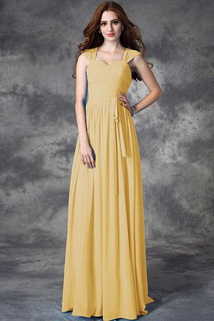 Normale Taille Prinzessin Ärmelloses Anständiges Brautjungfernkleid mit Rüschen - Bild 12