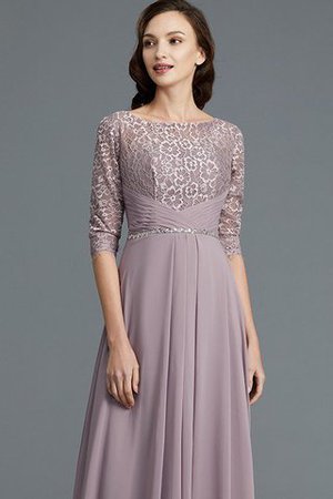 Ärmelloses A-Line Natürliche Taile Halbe Ärmeln Chiffon Brautmutterkleid - Bild 7