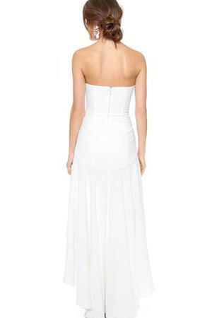 A-Linie Vorn Kurz Hinten Lang Sexy Informelles Cocktailkleid aus Chiffon - Bild 2