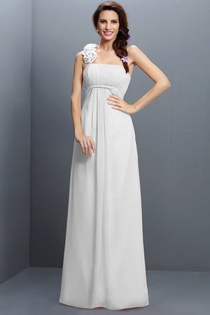Trägerloser Ausschnitt Empire Taille A-Line Prinzessin Brautjungfernkleid mit Blume - Bild 29