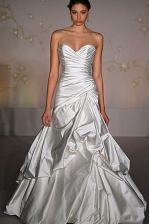 Rückenfreies Pick-Ups Luxus Brautkleid mit Tiefer Taille mit Herz-Ausschnitt - Bild 2