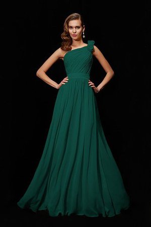 Empire Taille Chiffon Prinzessin Bodenlanges Brautjungfernkleid mit Blume - Bild 8