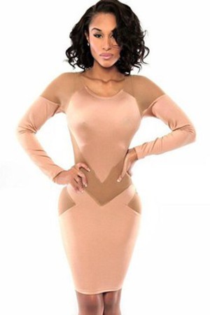 Minikleid Bodycon Sexy Nackt Spleißen Club Kleider