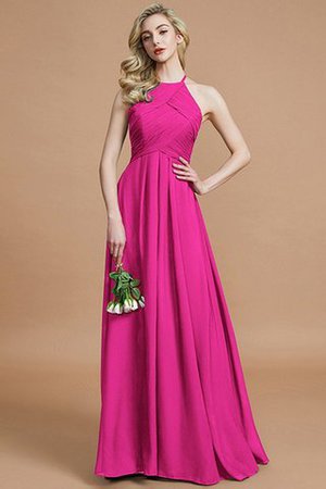 Reißverschluss Ärmelloses Chiffon A-Linie Normale Taille Brautjungfernkleid - Bild 17