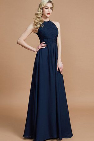 Reißverschluss Ärmelloses Chiffon A-Linie Normale Taille Brautjungfernkleid - Bild 2