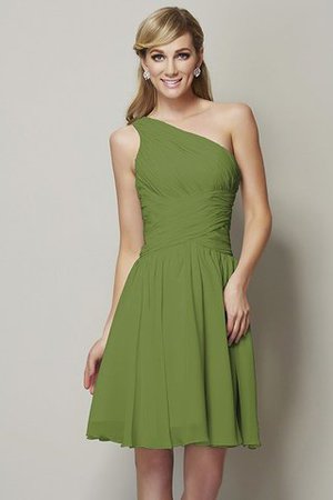 Ärmelloses A-Linie Normale Taille Prinzessin Mini Brautjungfernkleid - Bild 15