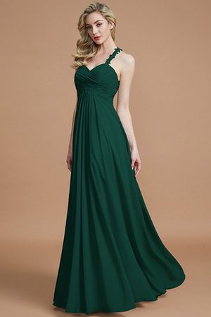 Reißverschluss Normale Taille A-Linie Chiffon Gerüschtes Brautjungfernkleid - Bild 15