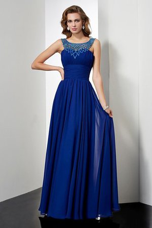 Empire Taille Chiffon Anständiges Bodenlanges Abendkleid mit Reißverschluss - Bild 1