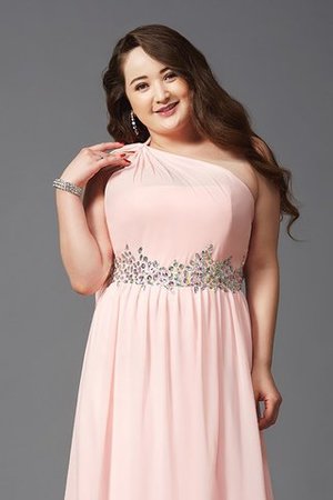 Ärmelloses A Linie Reißverschluss Prinzessin Chiffon Ballkleid - Bild 6