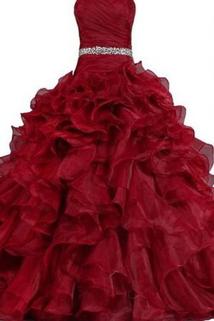 Perlenbesetztes Duchesse-Linie Spitze Bodenlanges Partykleid mit Natürlicher Taille - Bild 1