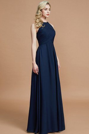 Reißverschluss Ärmelloses Chiffon A-Linie Normale Taille Brautjungfernkleid - Bild 6