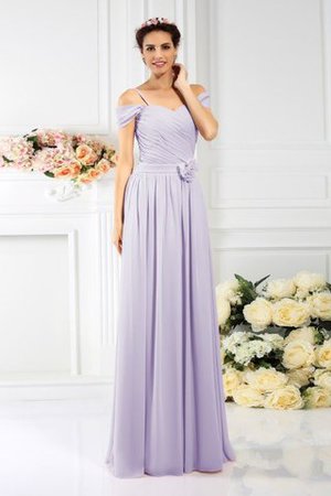 Empire Taille Plissiertes Chiffon Reißverschluss Brautjungfernkleid mit Drapierung - Bild 19