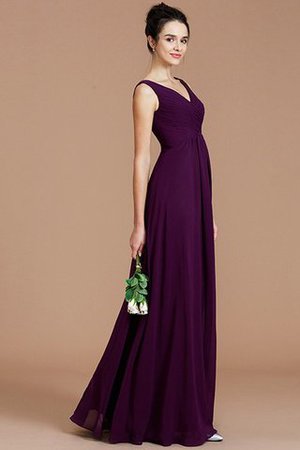 Chiffon Prinzessin Rückenfreies Ärmellos A-Linie Brautjungfernkleid - Bild 17
