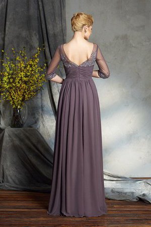 Prinzessin Reißverschluss A-Line Bodenlanges Brautmutterkleid aus Chiffon - Bild 2