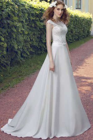 Spitze Gericht Schleppe Chiffon Anständiges Brautkleid mit Bordüre - Bild 1