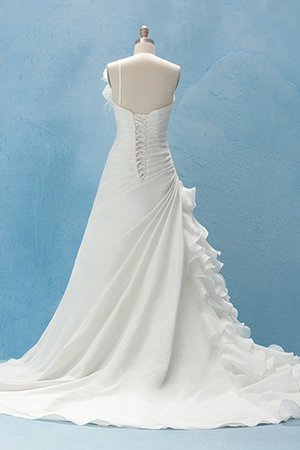 Ewiges A-Line Ärmelloses Drapiertes Brautkleid mit Einem Schulter - Bild 2