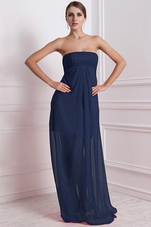 Ärmelloses Chiffon A-Line Empire Taille Anständiges Brautjungfernkleid - Bild 8