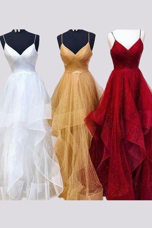 Normale Taille A Linie Besondere Ärmelloses Prinzessin Bodenlanges Ballkleid aus Organza