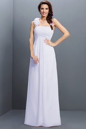 Trägerloser Ausschnitt Empire Taille A-Line Prinzessin Brautjungfernkleid mit Blume - Bild 28