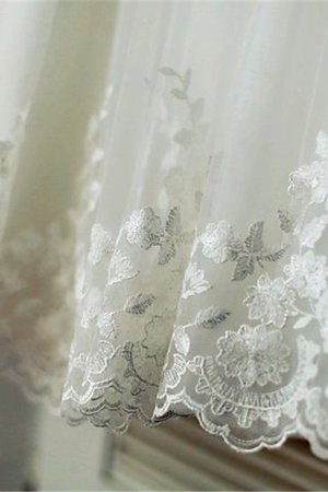 A-Linie Prinzessin Reißverschluss Kurze Ärmeln Blumenmädchenkleid mit Blume - Bild 4