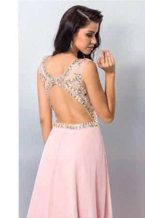 Normale Taille Sweep train Chiffon Sittsames Ballkleid ohne Ärmeln - Bild 7