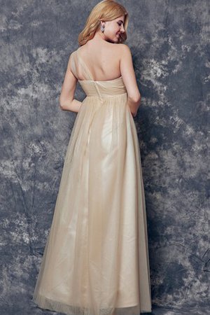 Ein Schulter Luxus Romantisches Sittsames Brautjungfernkleid mit Rüschen - Bild 2