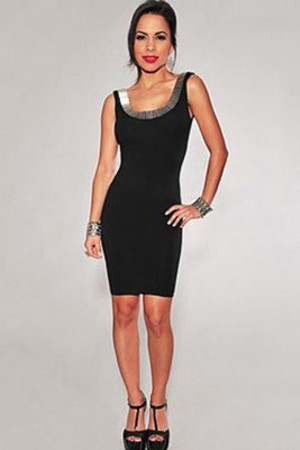 Elegant Bodycon Damen Polyester Club Kleider