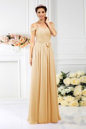 Empire Taille Plissiertes Chiffon Reißverschluss Brautjungfernkleid mit Drapierung - Bild 12