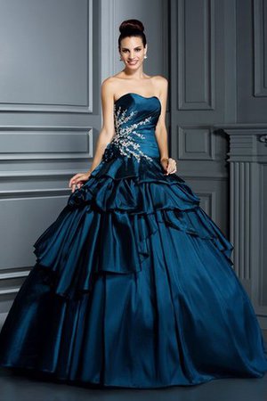 Empire Taille Trägerloser Ausschnitt Duchesse-Linie Taft Bodenlanges Partykleid - Bild 1