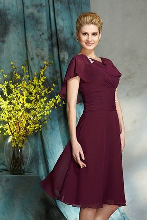 Reißverschluss Chiffon Prinzessin Normale Taille Halbe Ärmeln Brautmutterkleid - Bild 6