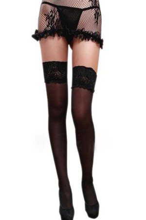 Sockings Schwarz Knie Fabelhaft Sexy Strumpfhalter