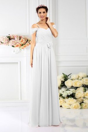 Empire Taille Plissiertes Chiffon Reißverschluss Brautjungfernkleid mit Drapierung - Bild 29