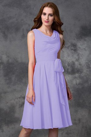 Prinzessin Ärmellos Kurzes Knielanges Brautjungfernkleid aus Chiffon - Bild 19