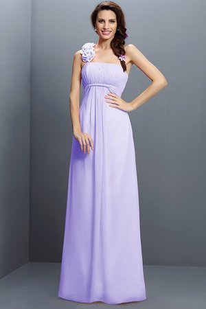 Trägerloser Ausschnitt Empire Taille A-Line Prinzessin Brautjungfernkleid mit Blume - Bild 16
