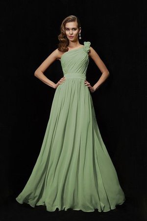 Empire Taille Chiffon Prinzessin Bodenlanges Brautjungfernkleid mit Blume - Bild 26