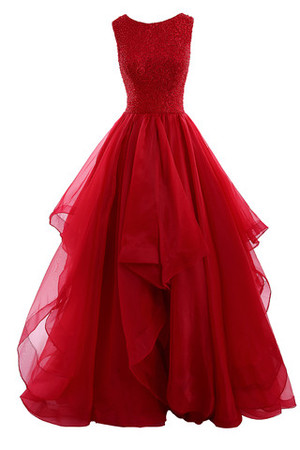 Klassisches Tüll Romantisches Göttin Brautkleid Mehrschichtiges Netzstoff Abendkleid - Bild 1