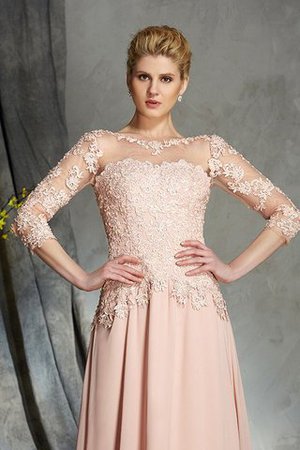 Chiffon Reißverschluss A-Line Sittsames Brautmutterkleid mit Applikation - Bild 6