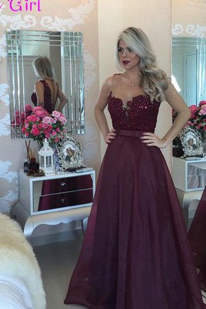 Reißverschluss Perlenbesetztes Stilvolles Luxus Abendkleid mit Knöpfen - Bild 2