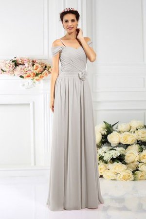 Empire Taille Plissiertes Chiffon Reißverschluss Brautjungfernkleid mit Drapierung - Bild 16