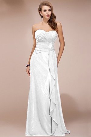 Empire Taille Bodenlanges Anständiges Brautjungfernkleid mit Perlen mit Rüschen - Bild 29