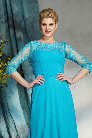 Normale Taille Dreiviertel Länge Ärmeln A-Linie Prinzessin Bateau Brautmutterkleid - Bild 6