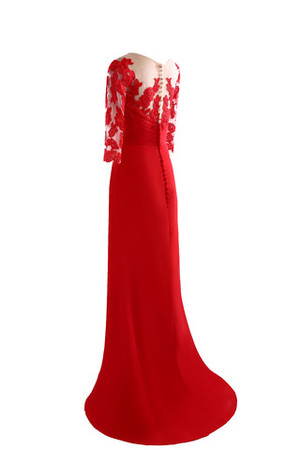 Empire Kirche Herz-Ausschnitt Pompöse Ausgefallenes Sittsames Brautmutterkleid - Bild 8